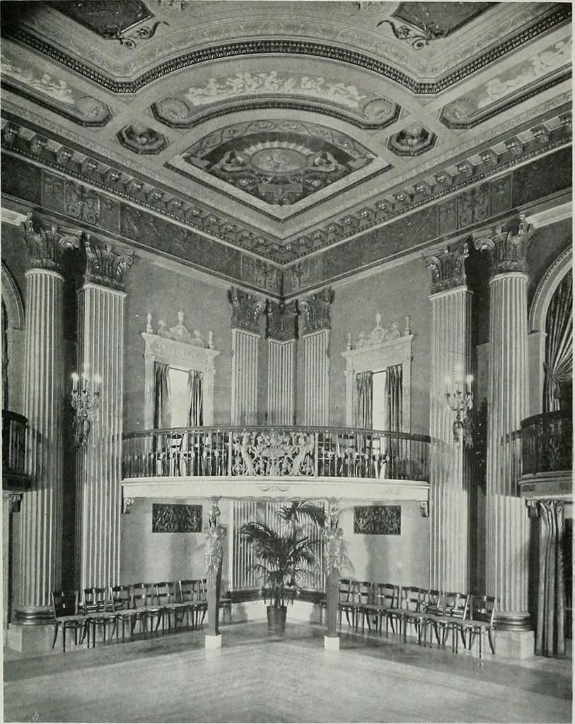 An illustration from Architect and engineer, 1905, leaf 28