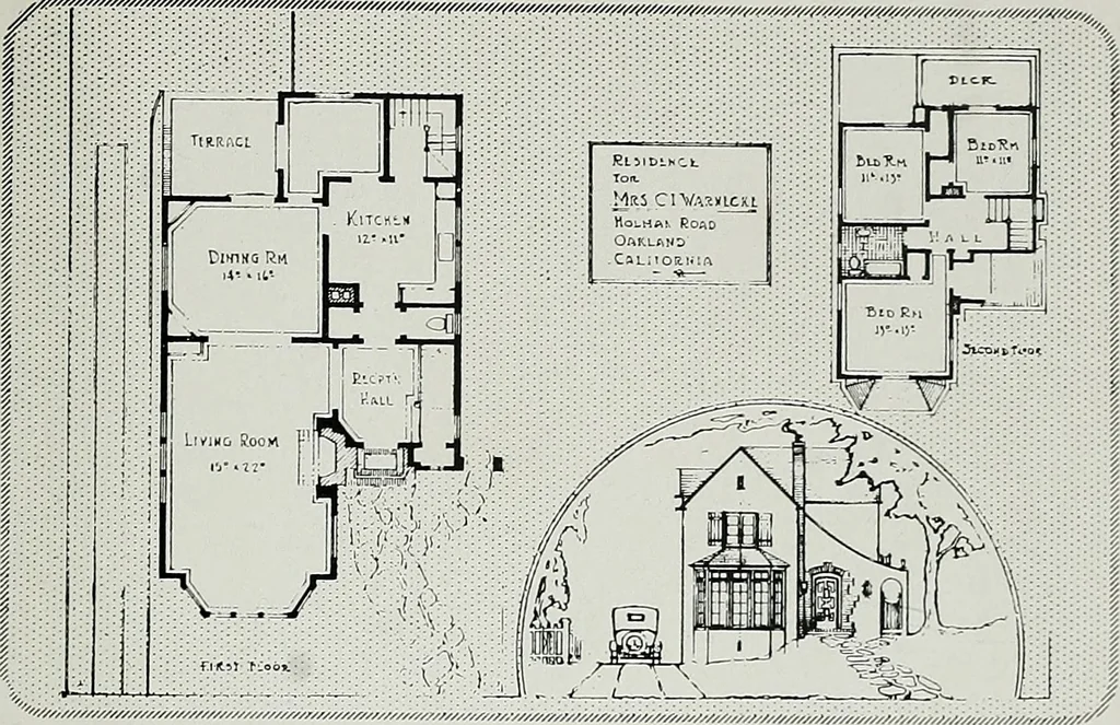 An illustration from Architect and engineer, 1905, leaf 356