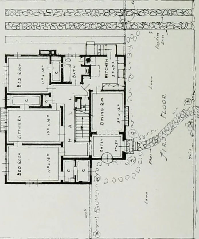 An illustration from Architect and engineer, 1905, leaf 371