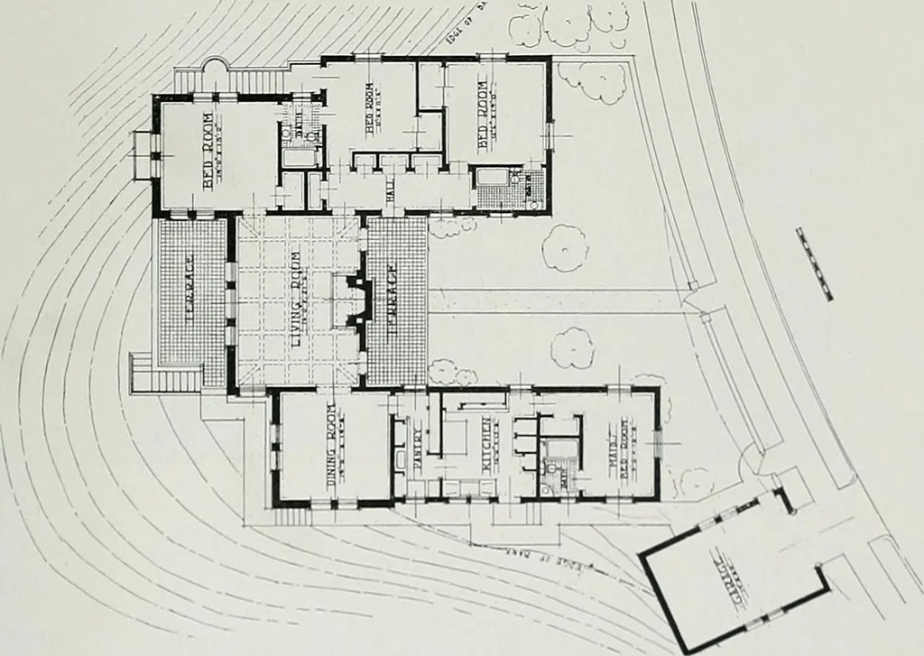 An illustration from Architect and engineer, 1905, leaf 372
