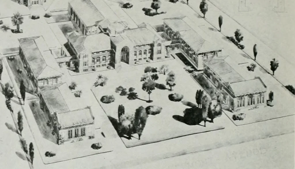 An illustration from Architect and engineer, 1905, leaf 441