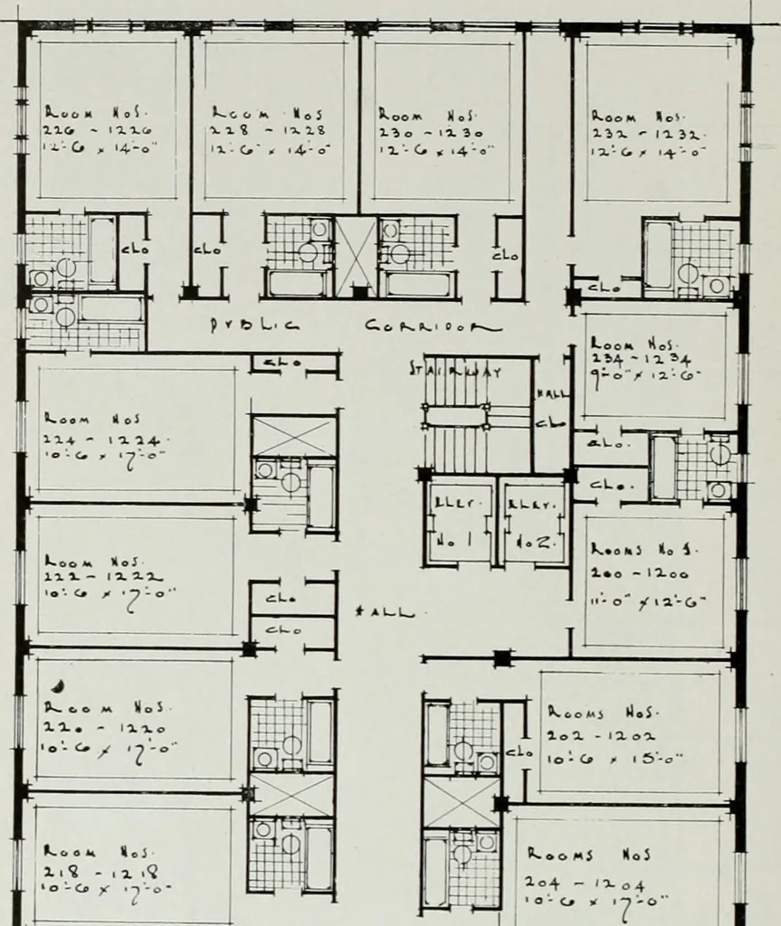 An illustration from Architect and engineer, 1905, leaf 45