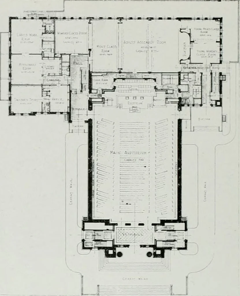 An illustration from Architect and engineer, 1905, leaf 463