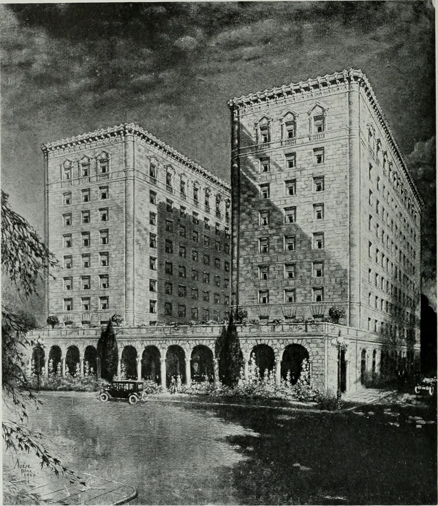 An illustration from Architect and engineer, 1905, leaf 49