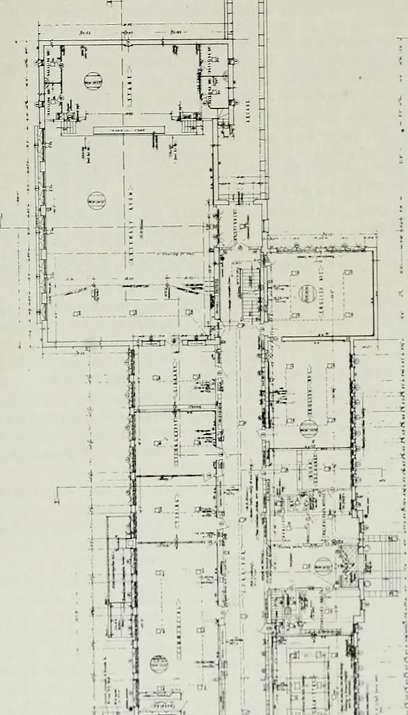 An illustration from Architect and engineer, 1905, leaf 498