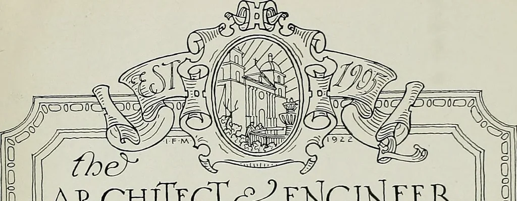 An illustration from Architect and engineer, 1905, leaf 6