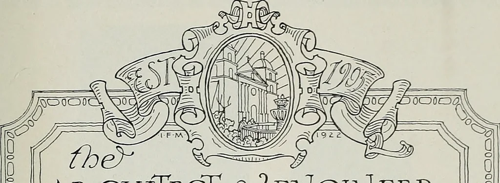 An illustration from Architect and engineer, 1905, leaf 82