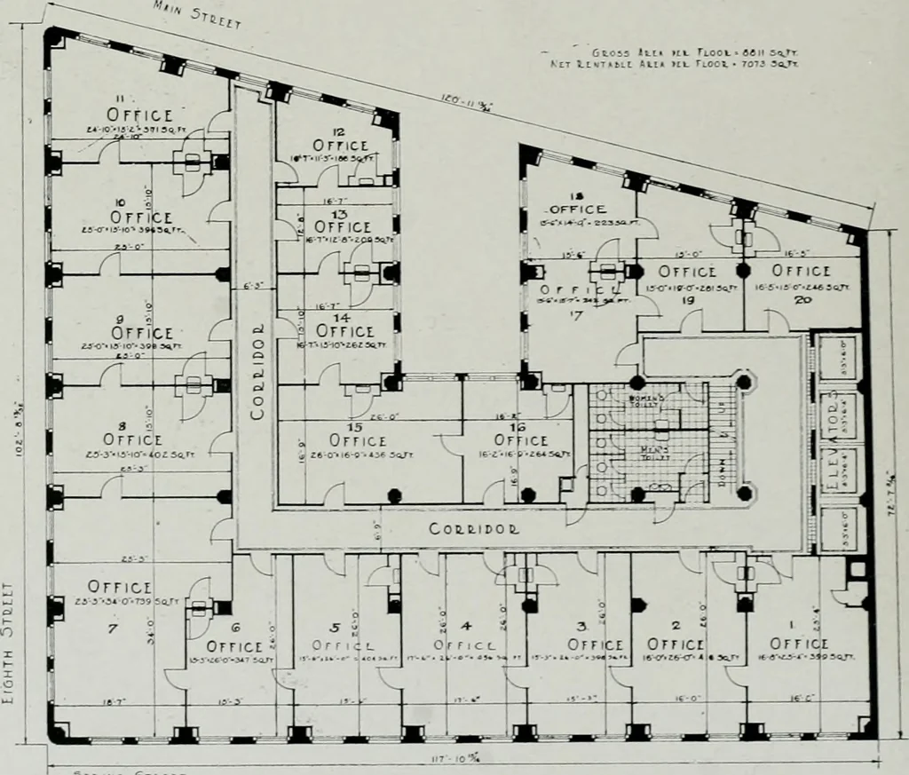 An illustration from Architect and engineer, 1905, leaf 105