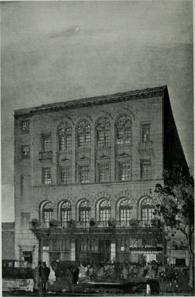 An illustration from Architect and engineer, 1905, leaf 109