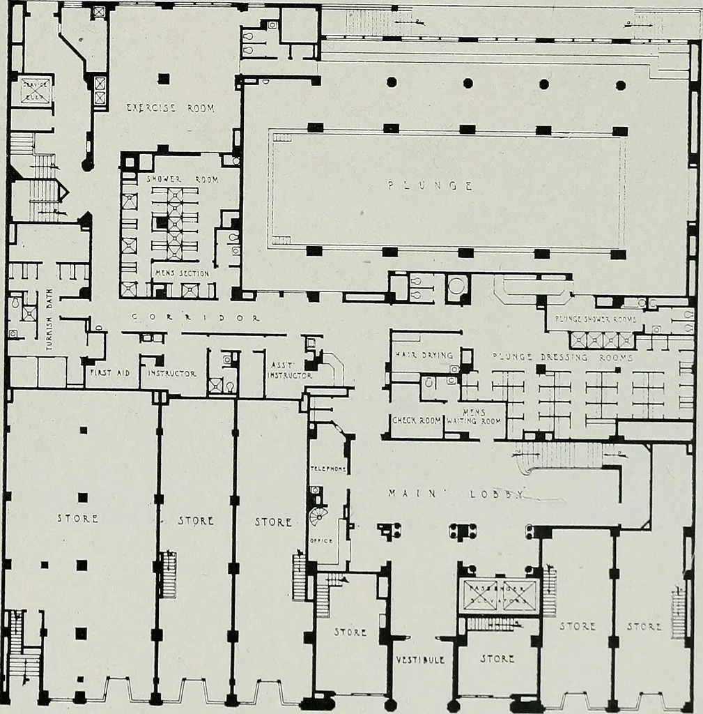 An illustration from Architect and engineer, 1905, leaf 166