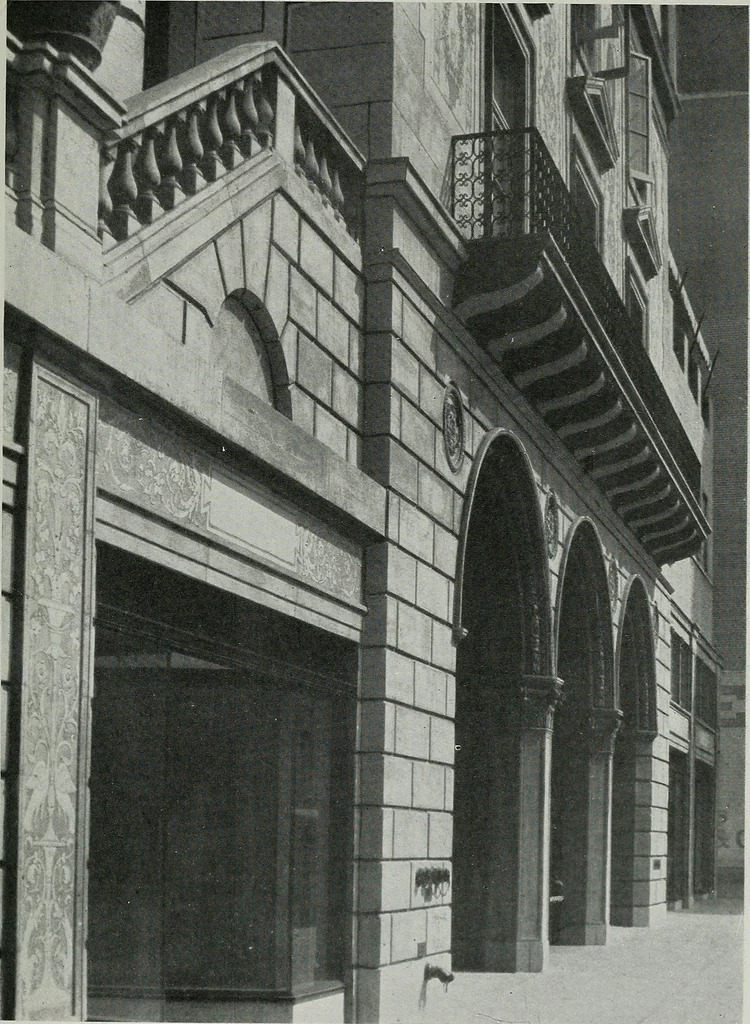 An illustration from Architect and engineer, 1905, leaf 170