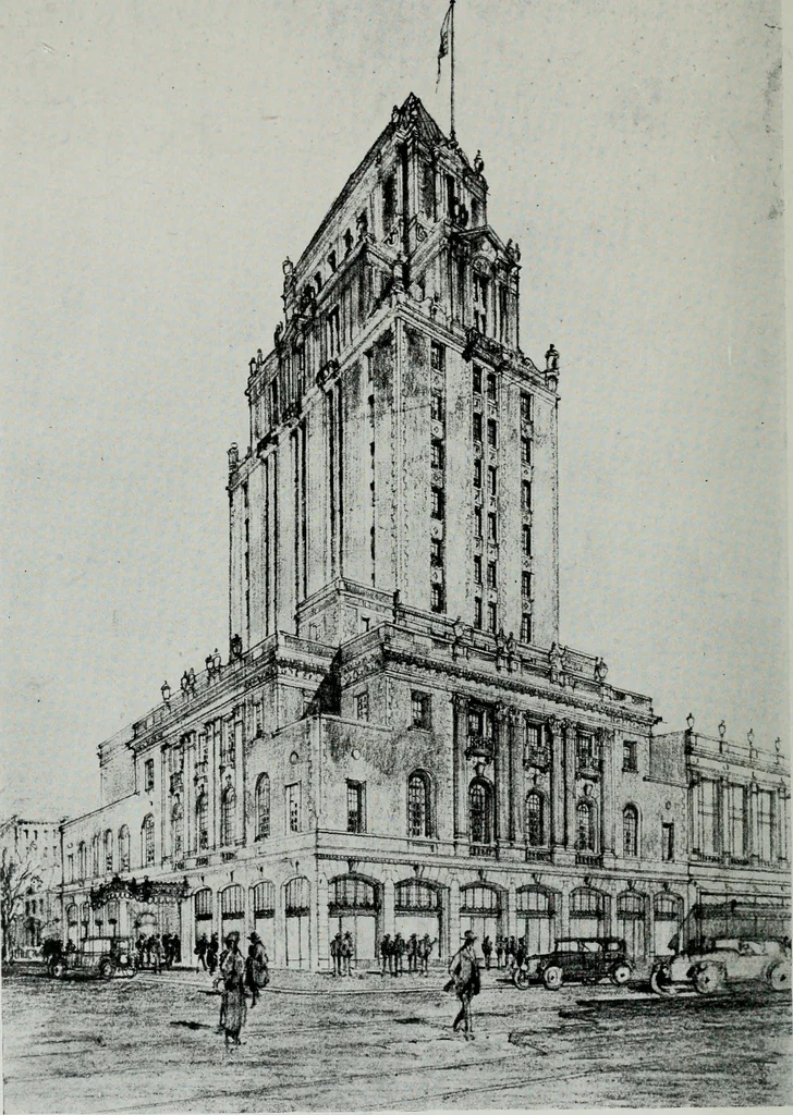 An illustration from Architect and engineer, 1905, leaf 239