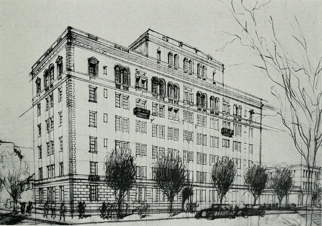 An illustration from Architect and engineer, 1905, leaf 260