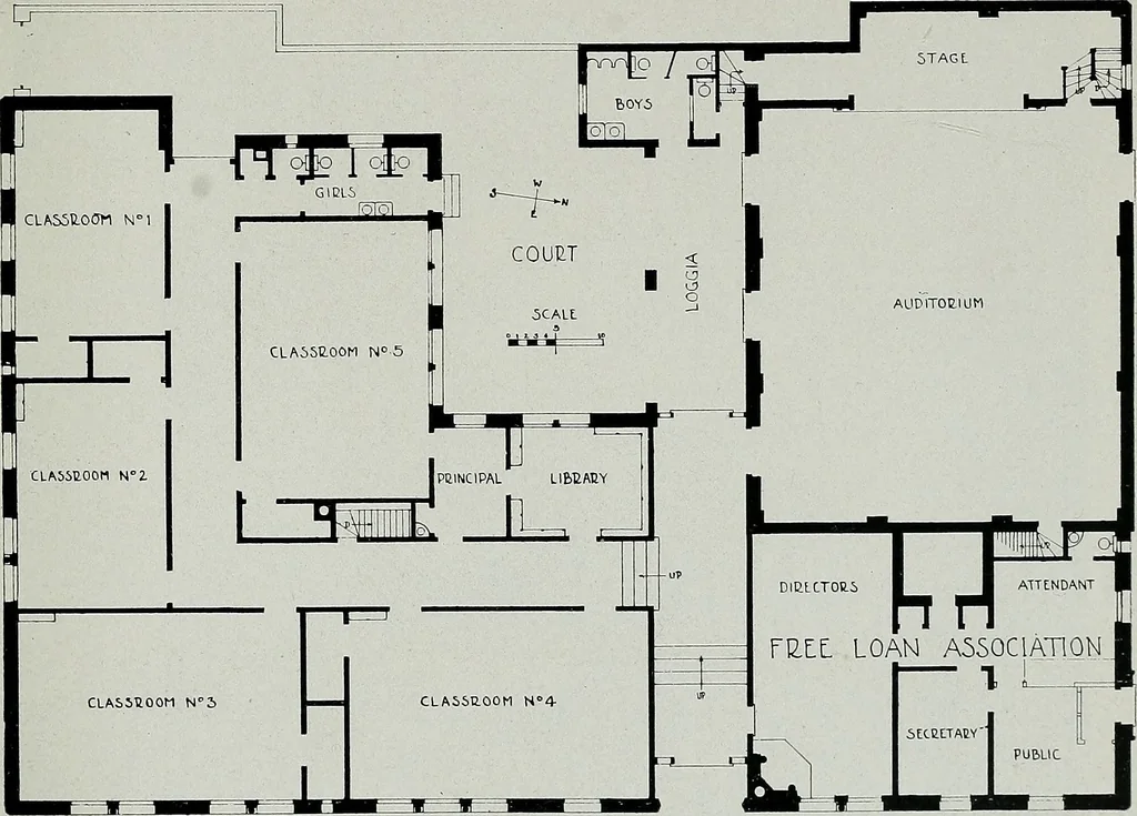 An illustration from Architect and engineer, 1905, leaf 342