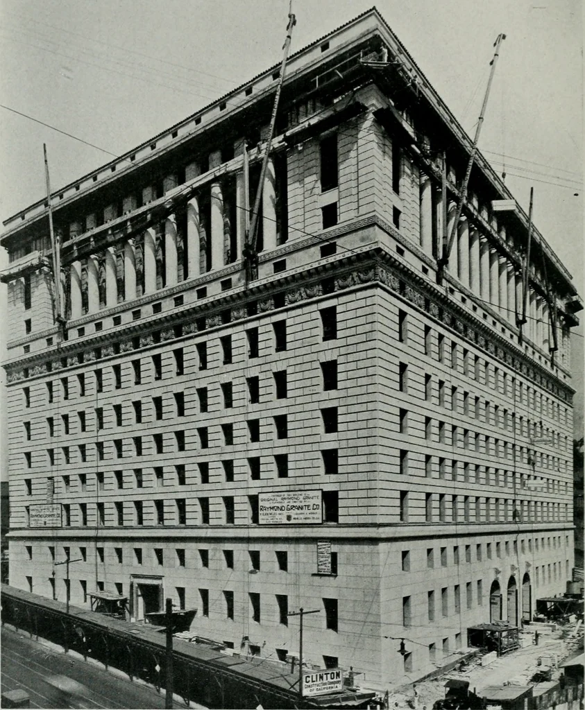 An illustration from Architect and engineer, 1905, leaf 377