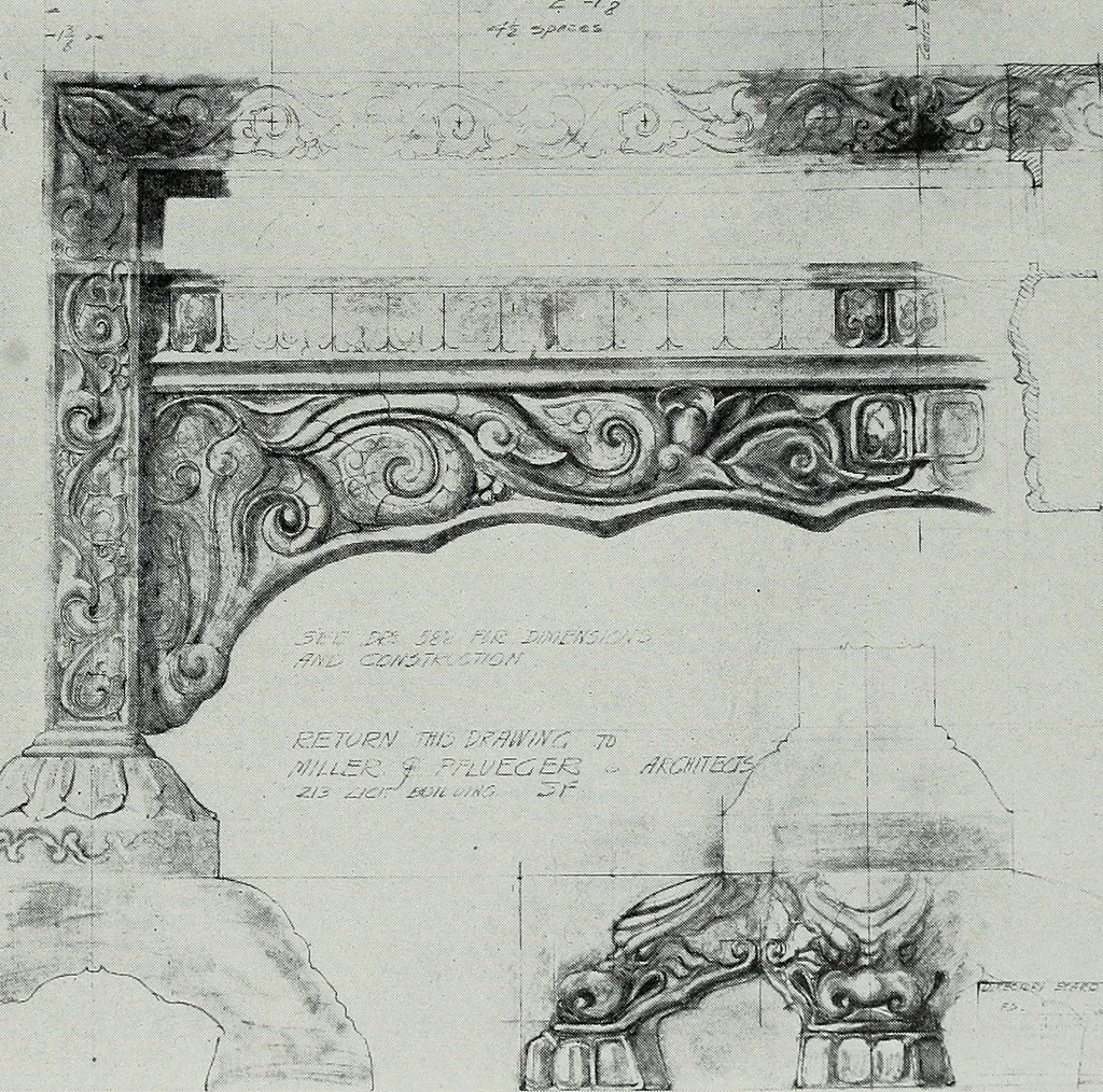 An illustration from Architect and engineer, 1905, leaf 420