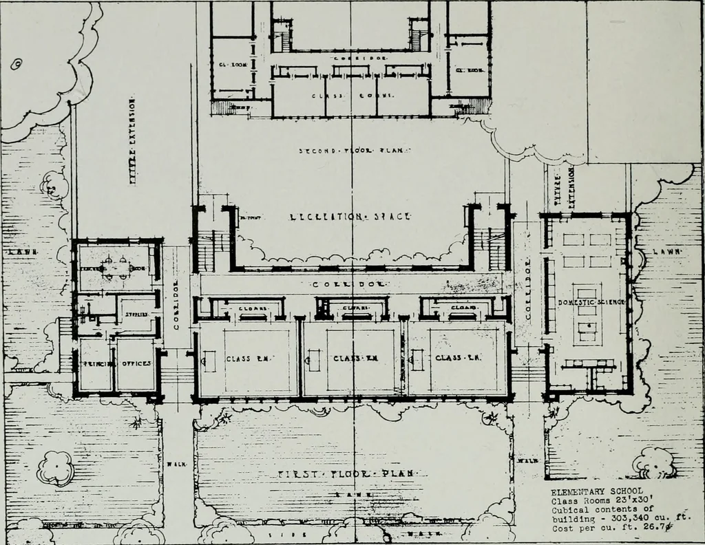 An illustration from Architect and engineer, 1905, leaf 57