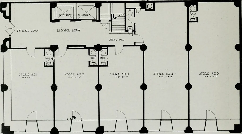 An illustration from Architect and engineer, 1905, leaf 97