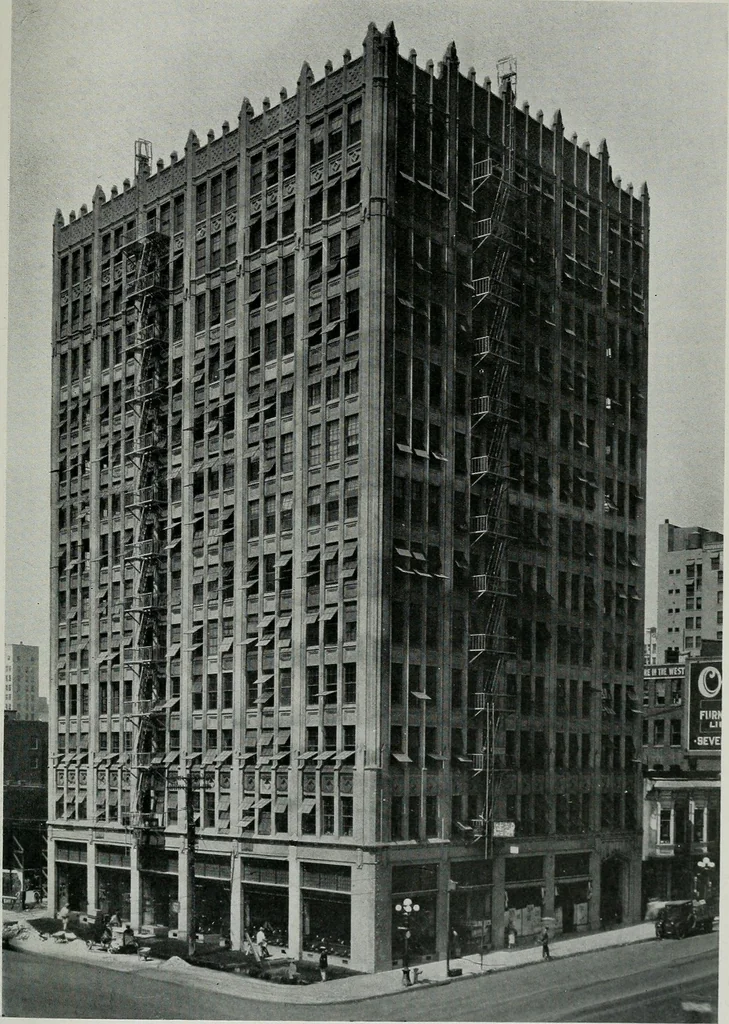 An illustration from Architect and engineer, 1905, leaf 98
