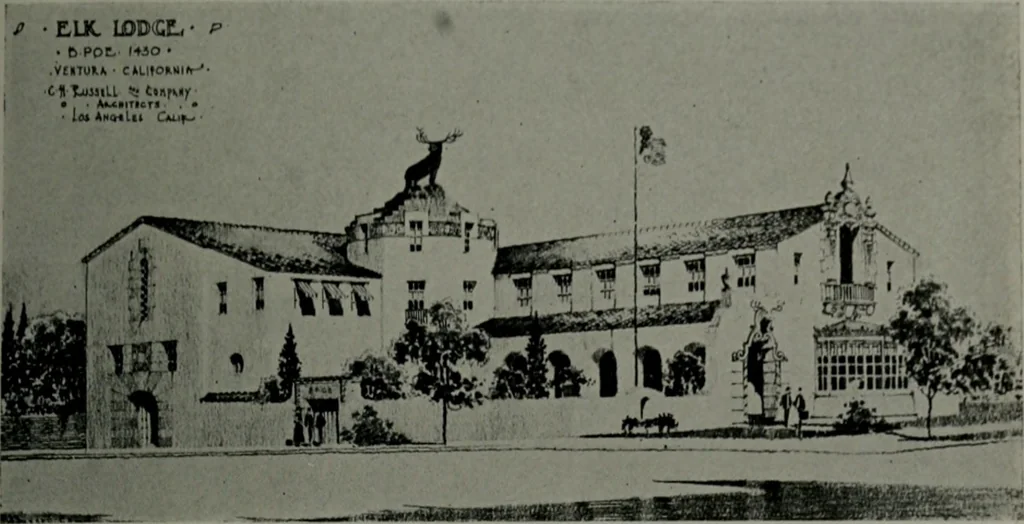 An illustration from Architect and engineer, 1905, leaf 192
