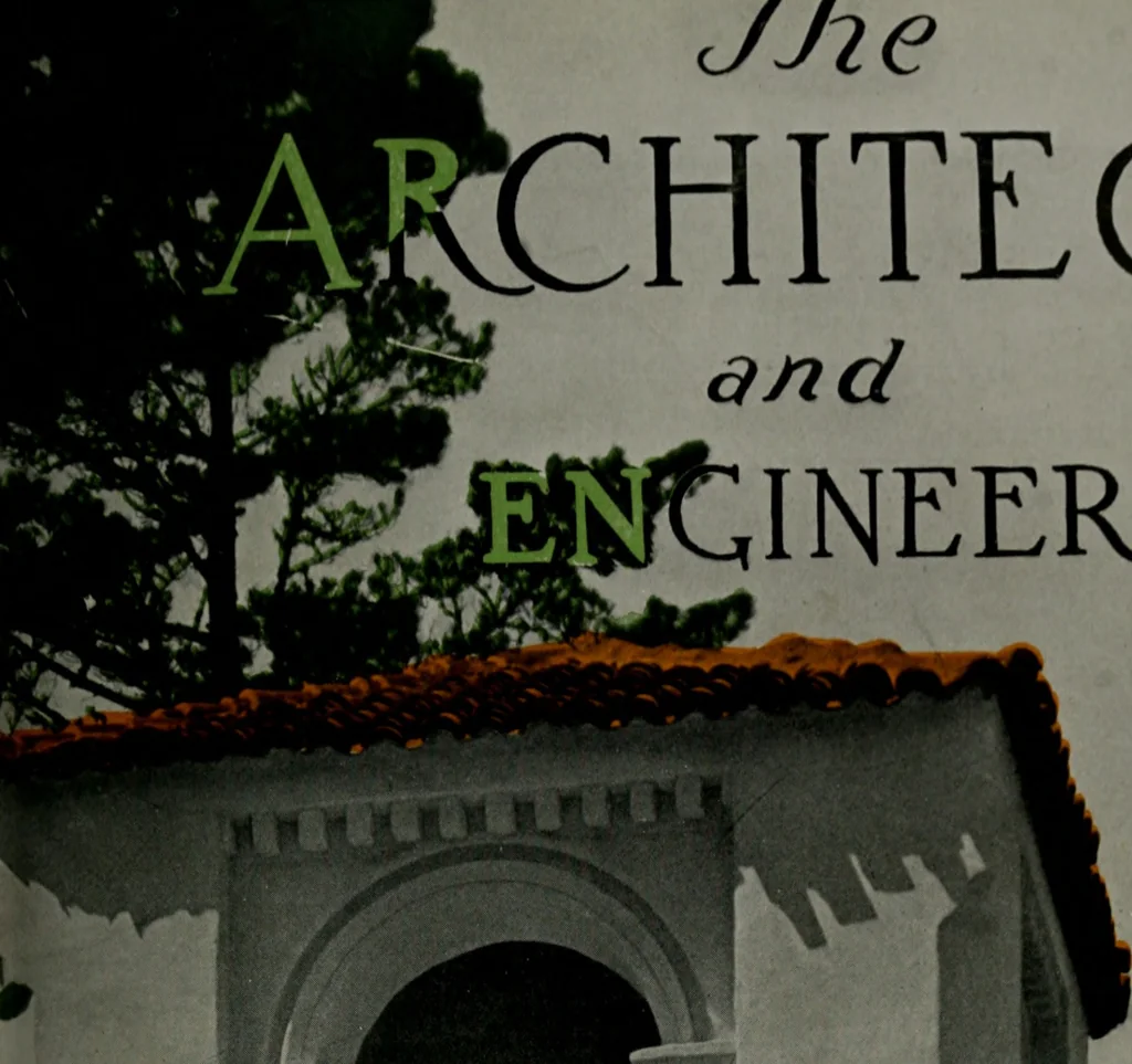 An illustration from Architect and engineer, 1905, leaf 264