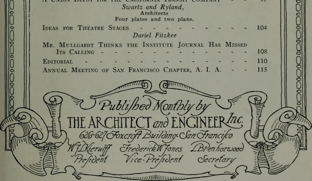 An illustration from Architect and engineer, 1905, leaf 368
