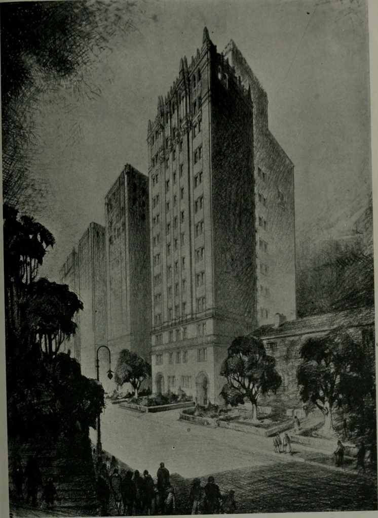 An illustration from Architect and engineer, 1905, leaf 394