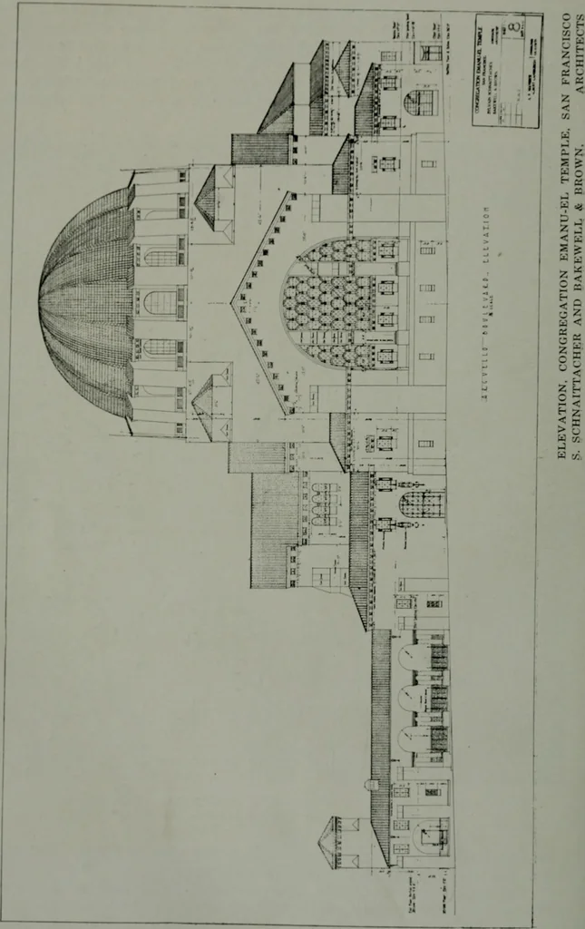 An illustration from Architect and engineer, 1905, leaf 99