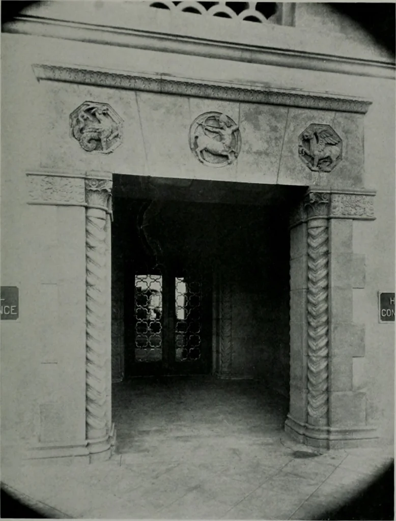 An illustration from Architect and engineer, 1905, leaf 106