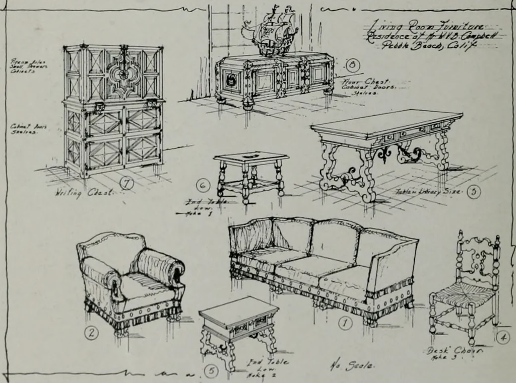 An illustration from Architect and engineer, 1905, leaf 127