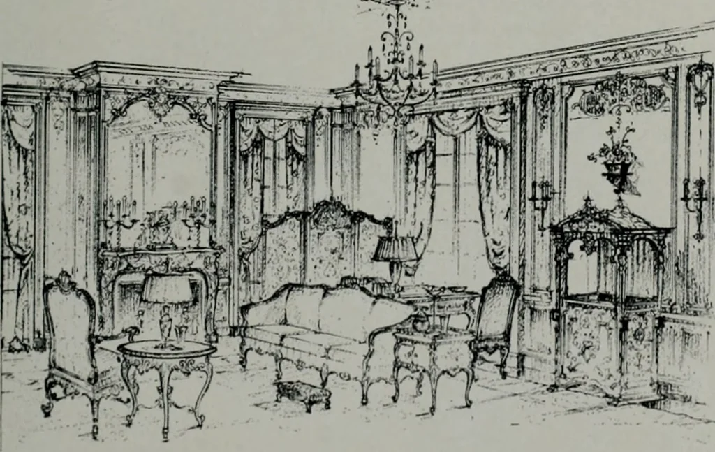 An illustration from Architect and engineer, 1905, leaf 150