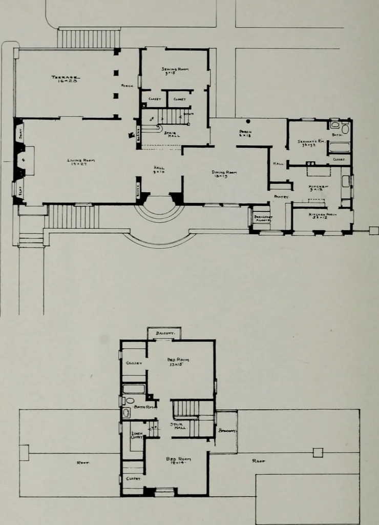 An illustration from Architect and engineer, 1905, leaf 153