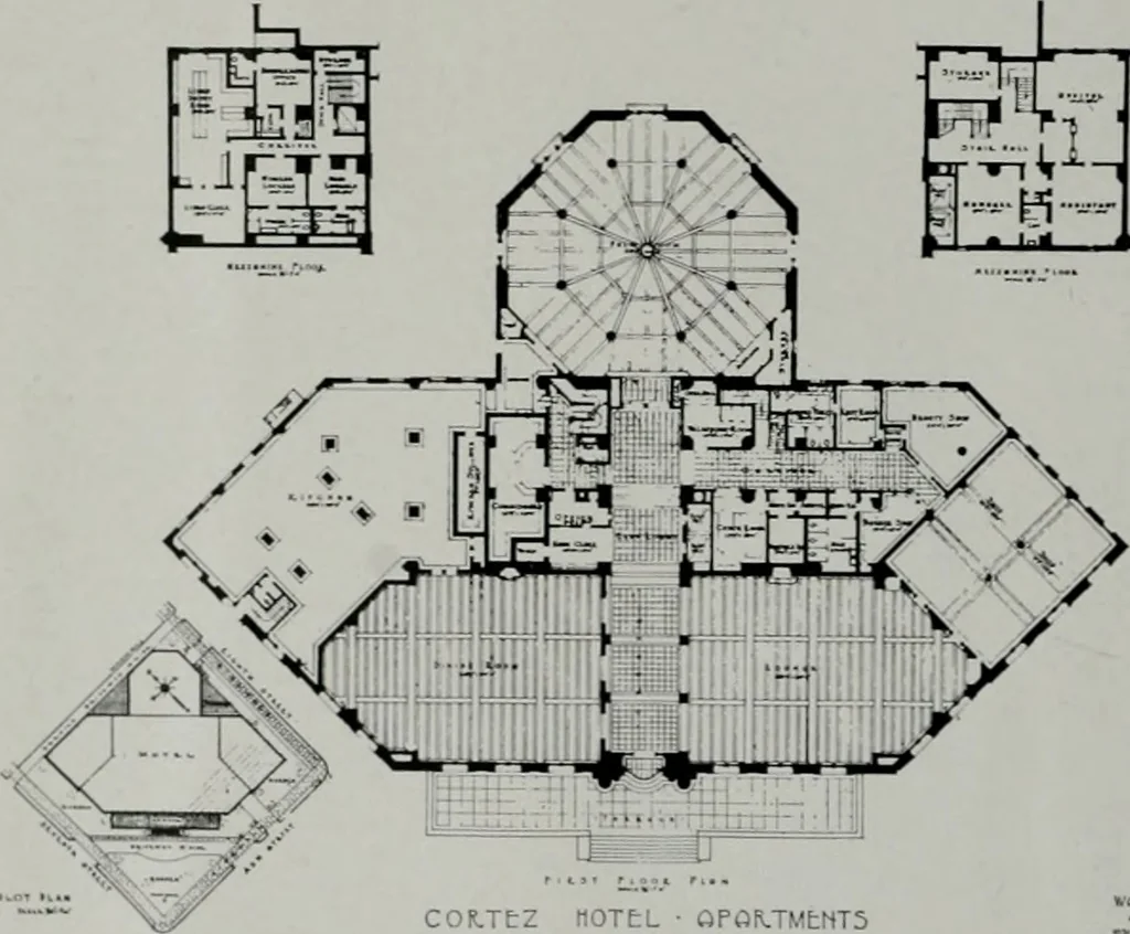 An illustration from Architect and engineer, 1905, leaf 193