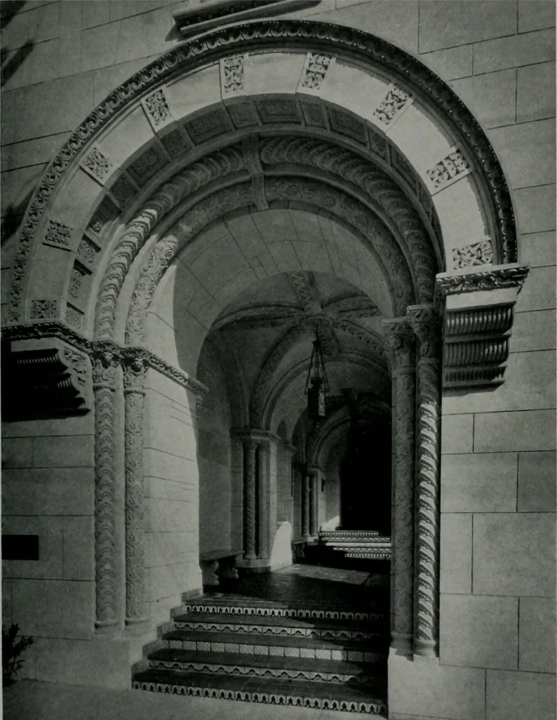 An illustration from Architect and engineer, 1905, leaf 196