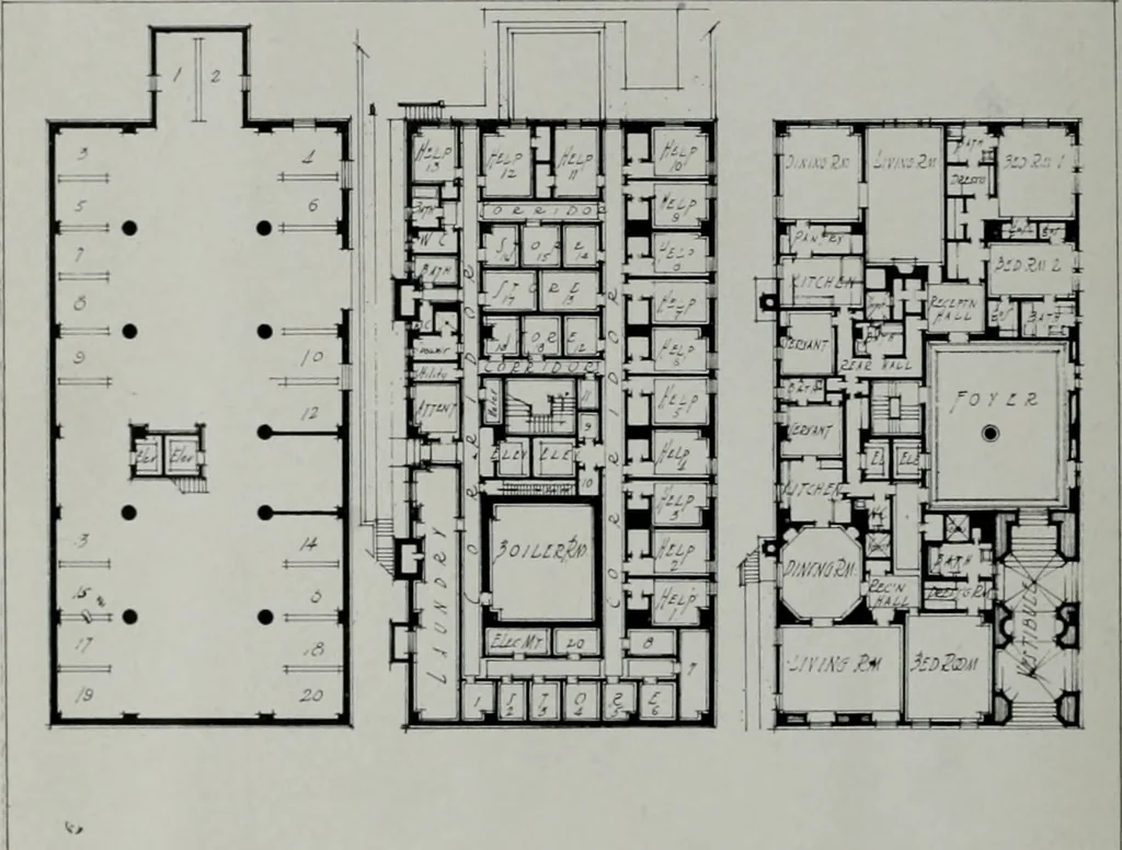 An illustration from Architect and engineer, 1905, leaf 197