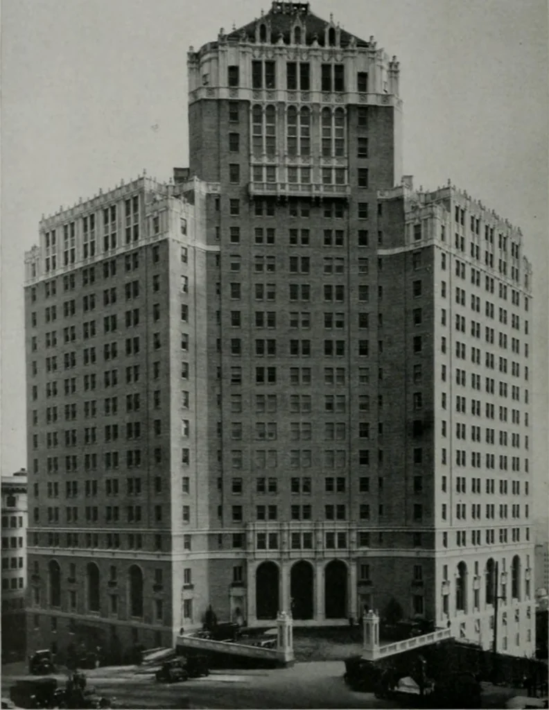 An illustration from Architect and engineer, 1905, leaf 203