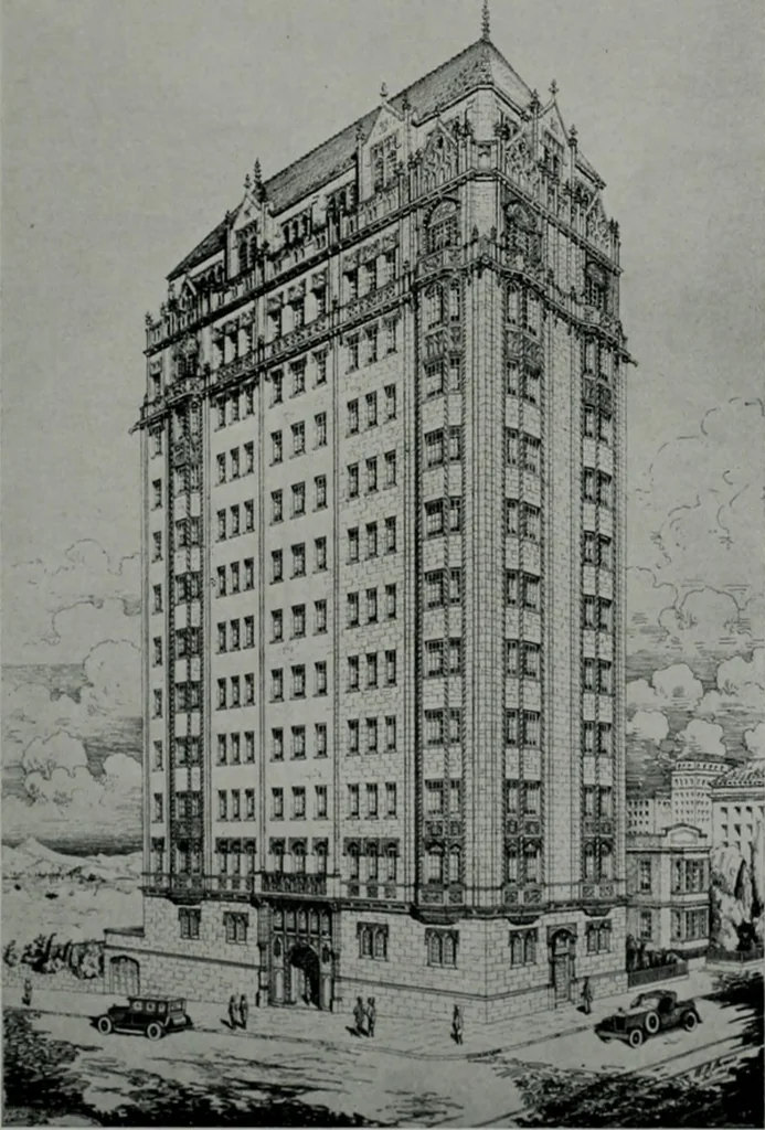 An illustration from Architect and engineer, 1905, leaf 204
