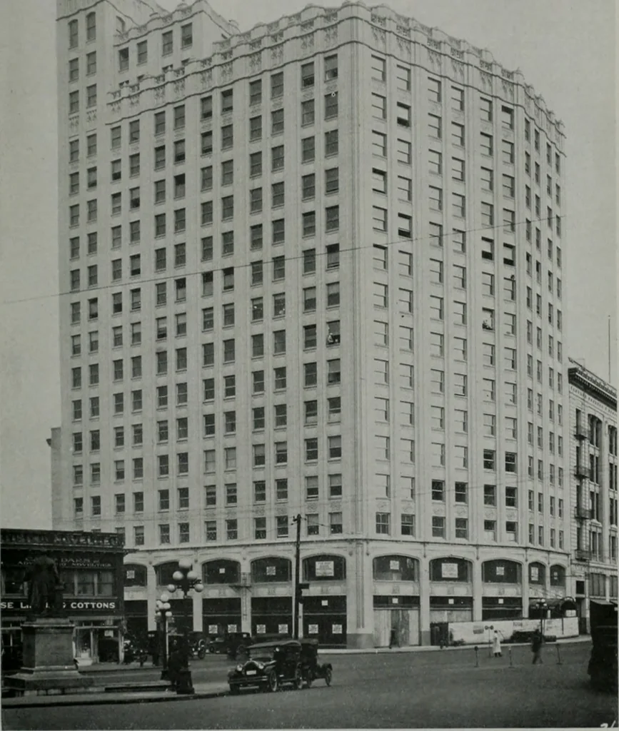 An illustration from Architect and engineer, 1905, leaf 212