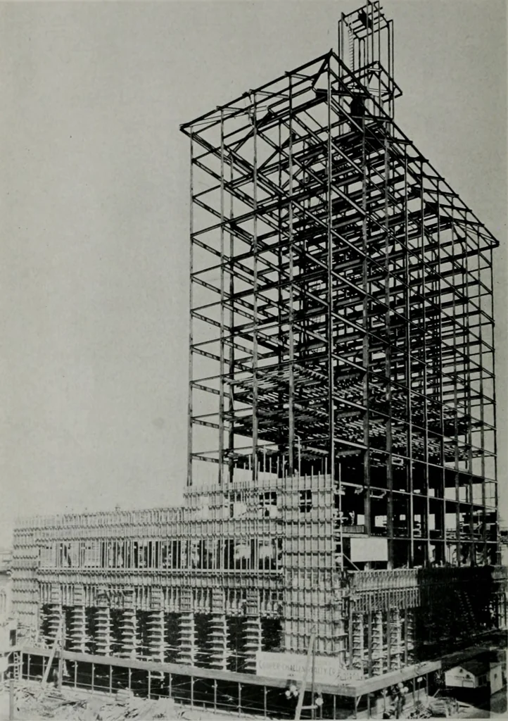 An illustration from Architect and engineer, 1905, leaf 227