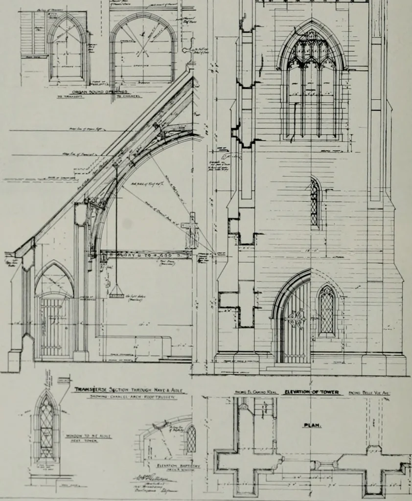 An illustration from Architect and engineer, 1905, leaf 33
