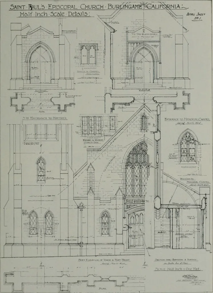An illustration from Architect and engineer, 1905, leaf 34