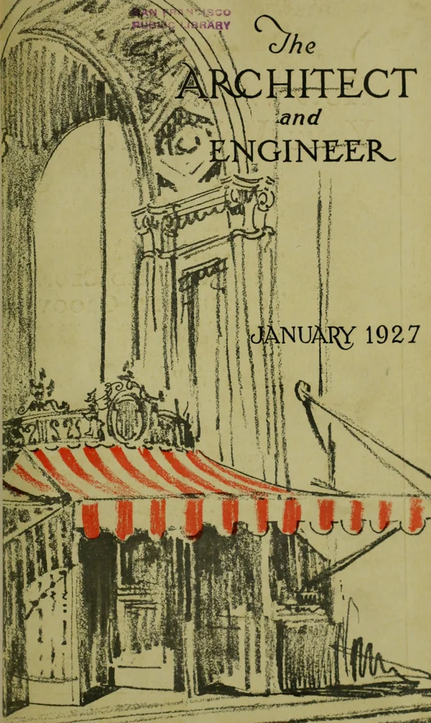 An illustration from Architect and engineer, 1905, leaf 4