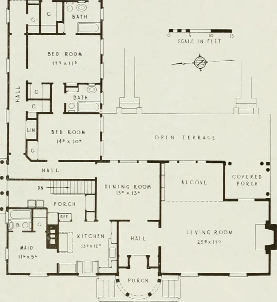 An illustration from Architect and engineer, 1905, leaf 141