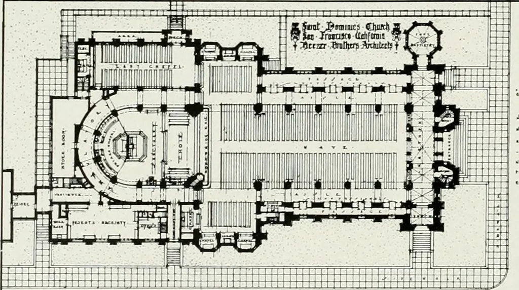 An illustration from Architect and engineer, 1905, leaf 197