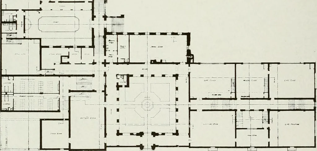 An illustration from Architect and engineer, 1905, leaf 229