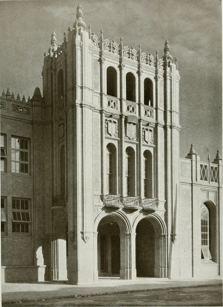 An illustration from Architect and engineer, 1905, leaf 238