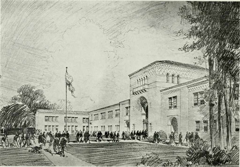An illustration from Architect and engineer, 1905, leaf 269