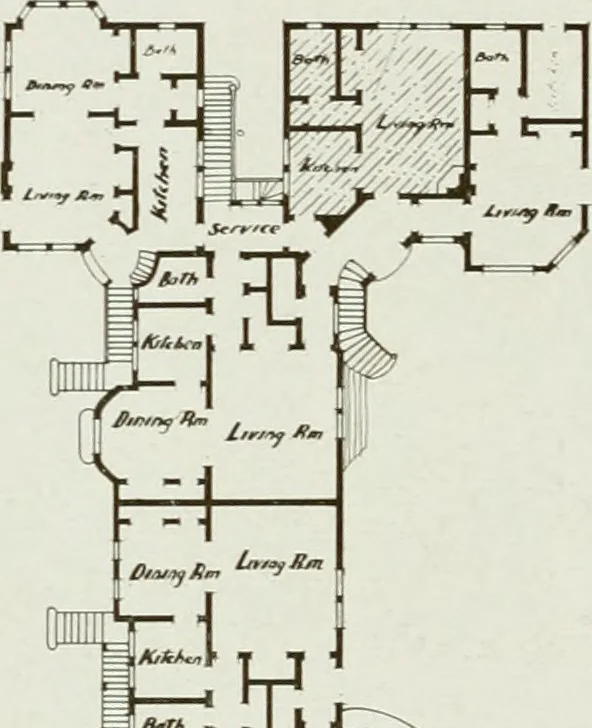 An illustration from Architect and engineer, 1905, leaf 373
