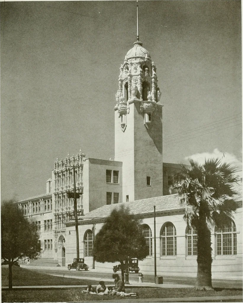 An illustration from Architect and engineer, 1905, leaf 390