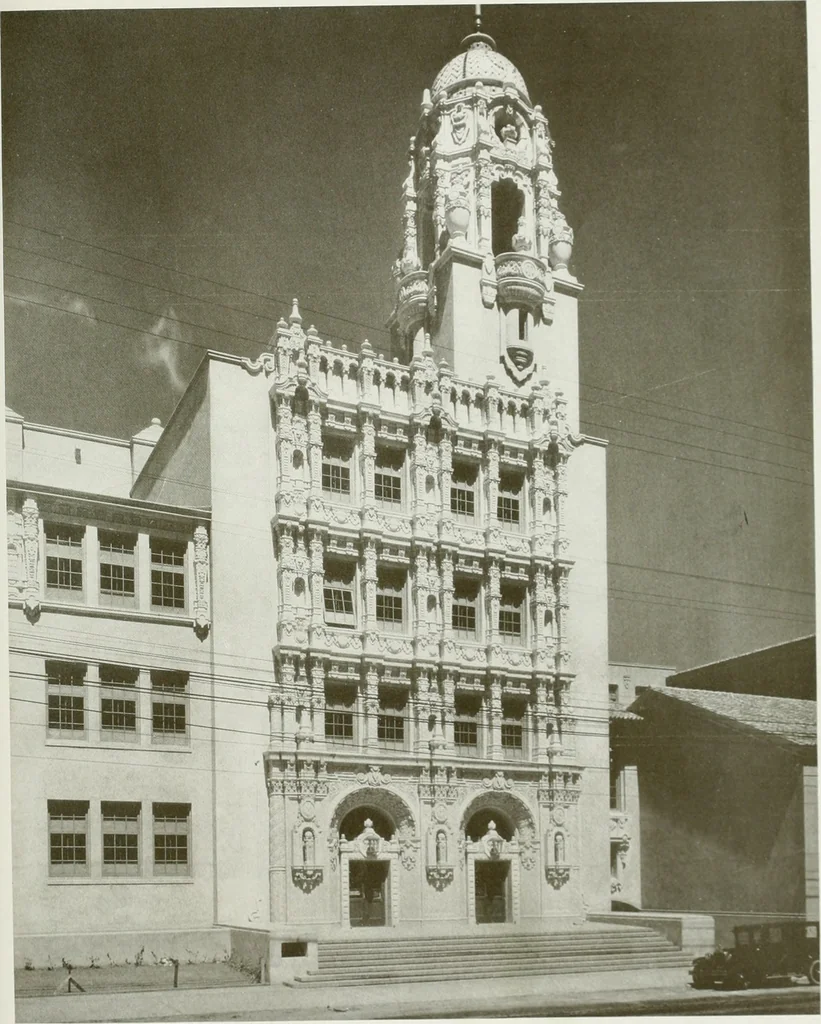 An illustration from Architect and engineer, 1905, leaf 392